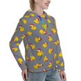 thumbnail image 6 of Sigee Christmas hat duck for Women's Pullover Hoodie Sweatshirts Adult Casual Long Sleeve Sweatshirts ,Sizes S-2XL-X-Large, 6 of 7