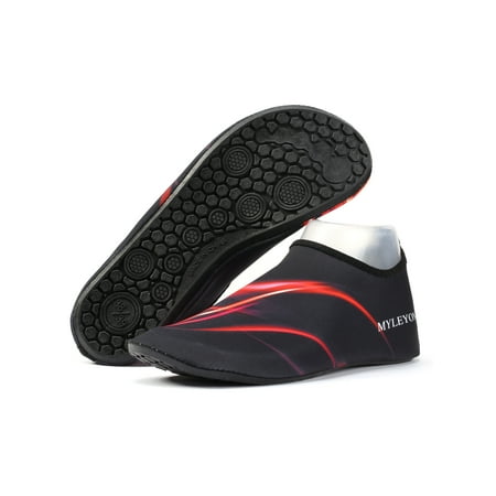

FUTATA Men Womens Beach Water Shoes Beach Swim Slip On Surf Aqua Water Shoes Quick-dry Barefoot Shoes for Water Sports Beach Pool Yoga Surf