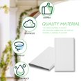 thumbnail image 4 of 6 Pieces Self-Adhesive Door Corner Seals, Weather Stripping Wedge Draft Stopper, Door Frame Seal Corner Foam (White), 4 of 8