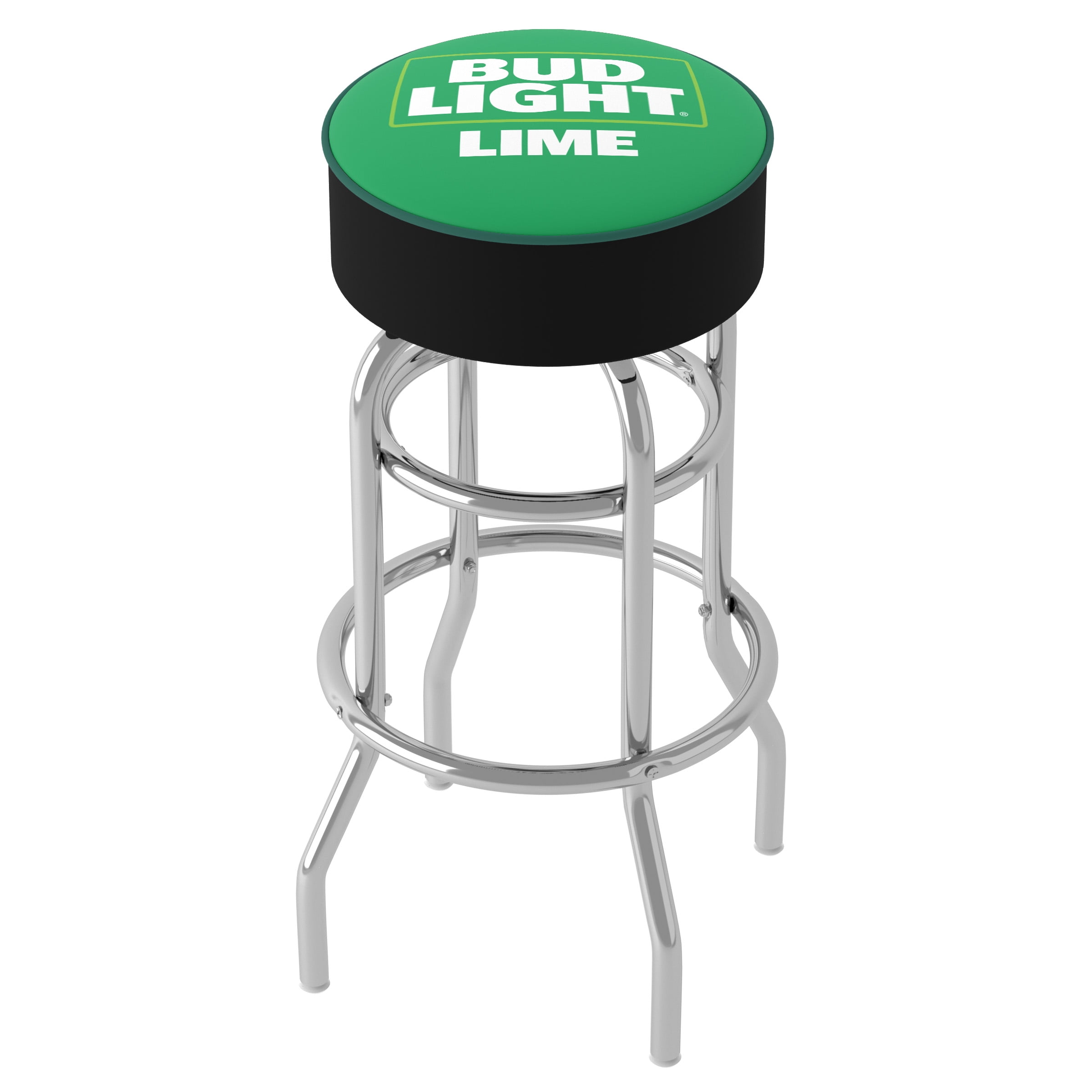 Bud Light Lime Gameroom Combo - Table and 2 Bar Stool Set for Entertainment Spaces, Home Bar, or Garage by Trademark Global