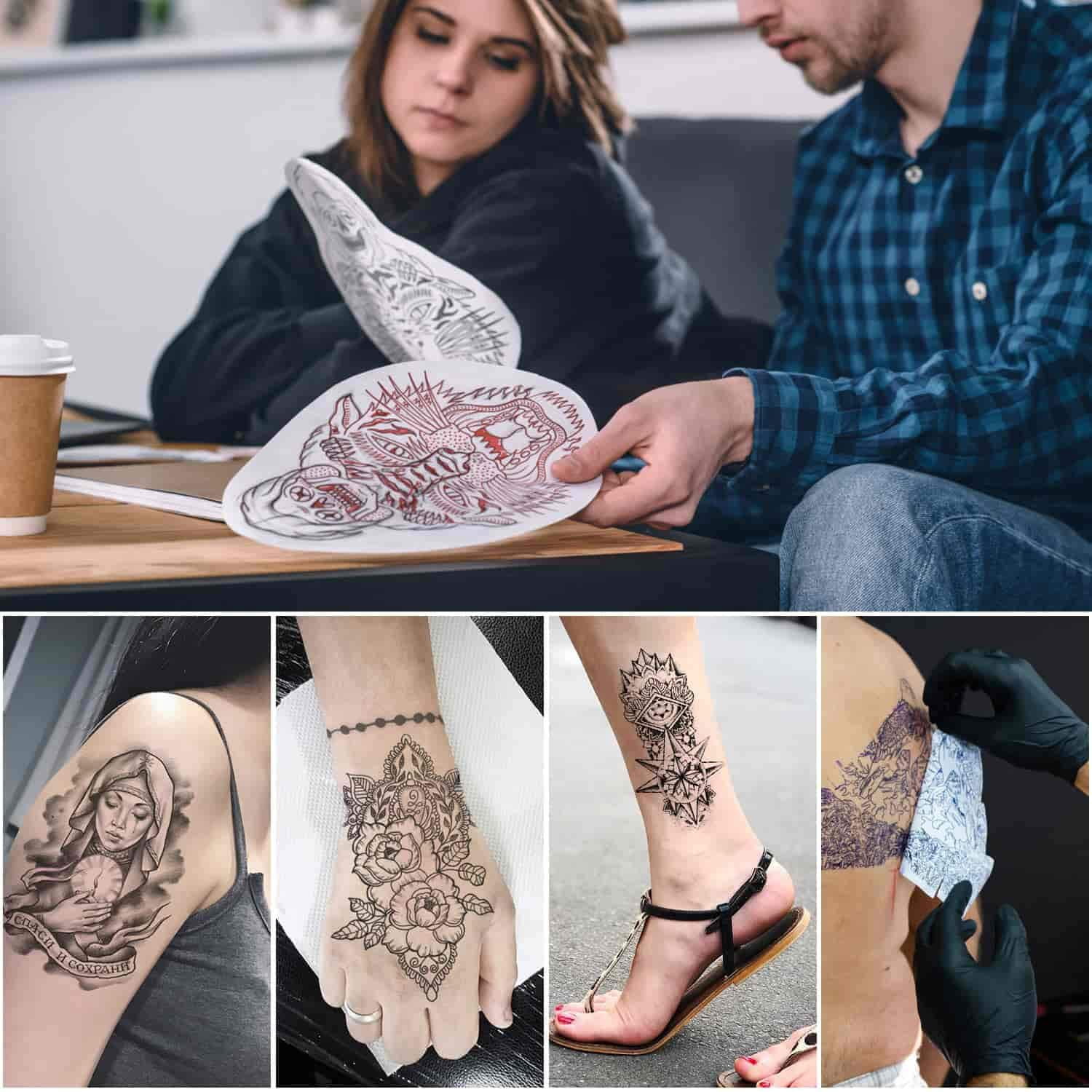 38 Sheets Tattoo Transfer Paper, Stencil Paper for Tattooing, 8 1/4" x 11 3/4