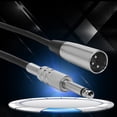 thumbnail image 3 of 6.35mm Male To XLR Female Cable, 30cm Length Audio Adapter Cable Zinc Alloy Shell Less Interference  For Speaker Equipment, 3 of 8