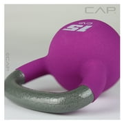 CAP, 15lb Neoprene Coated Kettlebell, Purple