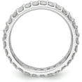 thumbnail image 4 of Solid True Origin 14K White Gold 2 carat Lab Grown Diamond VS/SI D E F Size 5 Eternity Ring - Ring Size 5.0, 4 of 6