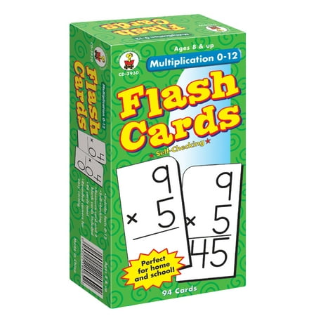 Multiplication 0-12 Flash Cards, Ages 8 - 10 (Best Way To Learn Multiplication)