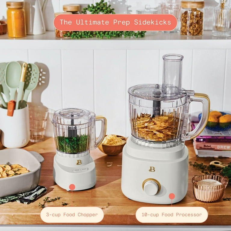 Beautiful by Drew Barrymore 3-Cup Food Chopper, White Icing photo 2