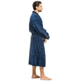 thumbnail image 2 of Fishers Finery Men's Premier EcoFabric Turkish Style Terry Spa Robe - Ultra Plush (Navy, L/XL), 2 of 6