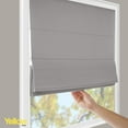 thumbnail image 5 of Yellow Blinds Cordless Blackout Roman Shade, Del Mar Pearl Grey - 35"W X 64"H, 5 of 9