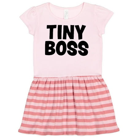 

Inktastic Tiny Boss Gift Toddler Girl Dress