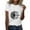 15/ White, variant on Wozhidaoke Dandelion Shirt, Short Sleeve Womens Simple Casual Printing Comfortable Round Neck T Shirt, Floral T-Shirts for Women | Beige L