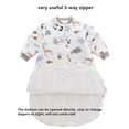 thumbnail image 4 of Saco de dormir de invierno para bebé con mangas largas acolchadas extraíbles, saco de dormir para bebé, pijama para niños pequeños durante todo el año, 4 of 5