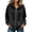 Black, variant on Black Hoodie Hzzrkos Women's Solid Color Casual Corduroy Zipper Long Beard Hooded Jacket Top Black,Light Blue,White,Hot Pink,Dark Gray,Khaki,Army Green S,M,L,XL,XXL,XXXL