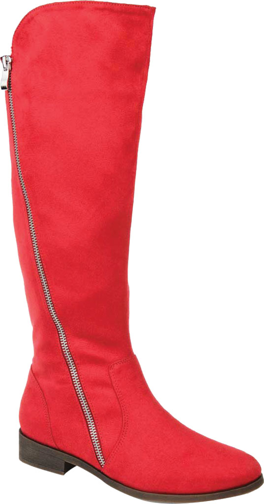 womens red wide calf boots