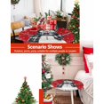thumbnail image 6 of Round Tablecloth with Elastic Christmas Winter Snowflake Snowman Red Robin Bird Waterproof Table Cover Wipeable Fitted Table Cloths for 45"-54" Round Tables Dining Kitchen Indoor Outdoor Use, 6 of 6