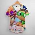 thumbnail image 6 of Super Why Women's Shirt V-Neck Breathable Short-Sleeve T-Shirt Casual Fashion Tee Soft & Trendy Blouse 2XL, 6 of 8