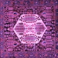 thumbnail image 1 of Ahgly Company Indoor Square Persian Purple Traditional Area Rugs, 5' Square, 1 of 4
