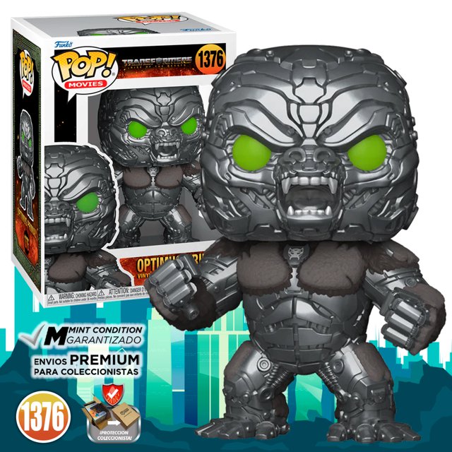 Funko Pop Optimus Primal #1376 Transformers El Despertar De Las Bestias Pelicula Original Funko Rise Of The Beasts