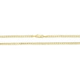 thumbnail image 5 of Floreo 10k Yellow Gold 2.5mm Hollow Cuban Curb Link Chain Necklace - 18 inch, 5 of 5