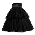 thumbnail image 1 of Robe Sans Manches pour Tout-Petite Fille, Robe de Princesse à Fleurs pour Mariage, Robe en Tulle à Mailles, Robe d'Été à Étages, Robe Princesse « Cake », 1 of 3