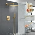thumbnail image 6 of Brushed Gold Shower Faucet Set with Valve 8 inch Rain Shower Head Combo System, 6 of 17