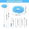 thumbnail image 2 of Unique Bargains Ceiling Fan Cleaner Duster, 12.9' to 47.2', Microfiber Duster Extendable Handle Fan Blade Cleaning Tool Blue, 2 of 7