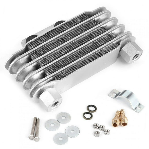 Reemplazo del radiador de refrigeración del enfriador de aceite del motor Universal de 5 filas para motocicleta Dirt Bike ATV de 125-250CC Jadeshay A
