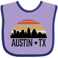 thumbnail image 3 of Inktastic Austin Texas Skyline Vintage Boys or Girls Baby Bib, 3 of 4