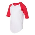 thumbnail image 2 of Augusta Sportswear Femmes 4421, L, Blanc Rouge, 2 of 2