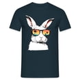 thumbnail image 3 of BUWTTER Mens Easter Day Shirts Short Sleeve Crew Neck Tops Funny Rabbit Graphic Tees Navy XXL, 3 of 3