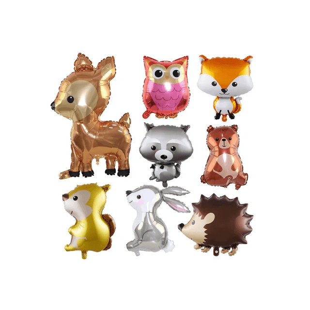 Kit De Globos Para Fiesta De Cumpleaños Con Tema De Animales Xtellar multicolor