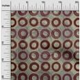 thumbnail image 2 of oneOone Viscose Chiffon Brown Fabric Circle Craft Projects Decor Fabric Printed By The Yard 42 Inch Wide, 2 of 4