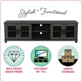 thumbnail image 3 of CorLiving Fremont Engineered Wood TV Stand with Open and Closed Storage and Adjustable Shelves for TVs up to 95", 3 of 14