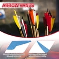 thumbnail image 3 of Uxcell Arrow Vanes, Turkey Feather Fletching Shield Cut Archery Fletch Right Wing Blue, 3 of 5