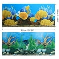 thumbnail image 2 of Unique Bargains Aquarium Fish Tank Background Poster Double-sided Fish Tank Background Decor Sticker 19.69'x32.28', 2 of 7