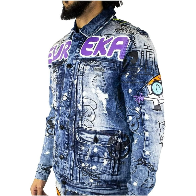 Dexter's Laboratory Boy Genius Blue Denim Jean Jacket Eureka by Cartoon Network 3X