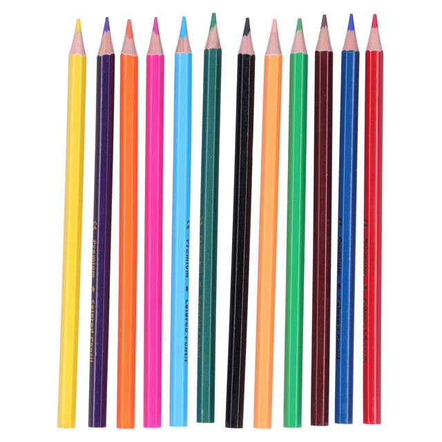 Painting Pencils, Children's Painting Tools Sketching Doodling Craft Multicolor 12 Color Pencil Set 12Pcs For Kids For Drawing Shadows And Coloring