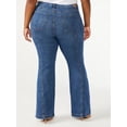 thumbnail image 3 of Sofia Jeans Women's Plus Size Melisa Curvy High Rise Seamed Flare Jeans, 3 of 6