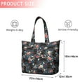 thumbnail image 4 of Rottweiler Dog and Flower Floral Travel Tote Bags for Women Carry On,Large Weekender Bags for Women Travel,Multi Functional Duffle Bag for Work,Shopping,Sports, 4 of 5