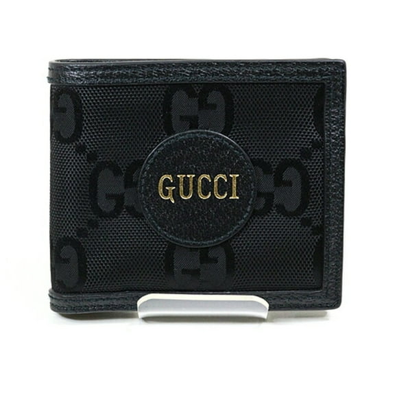 Pre-Owned GUCCI Off the Grid Bi-fold Wallet 625574 Black Compact