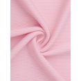 thumbnail image 6 of DARING DIVA Ribbed Knit Pajama Set Soft Short Sleeve Top M Pink, 6 of 7