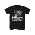 thumbnail image 1 of Muhammad Ali T-Shirt Adulte Noir Usé Back It Up, 1 of 2