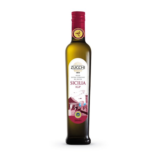 Zucchi Extra Virgin Olive Oil Igp Sicilia, 500 Ml Pack Of 6