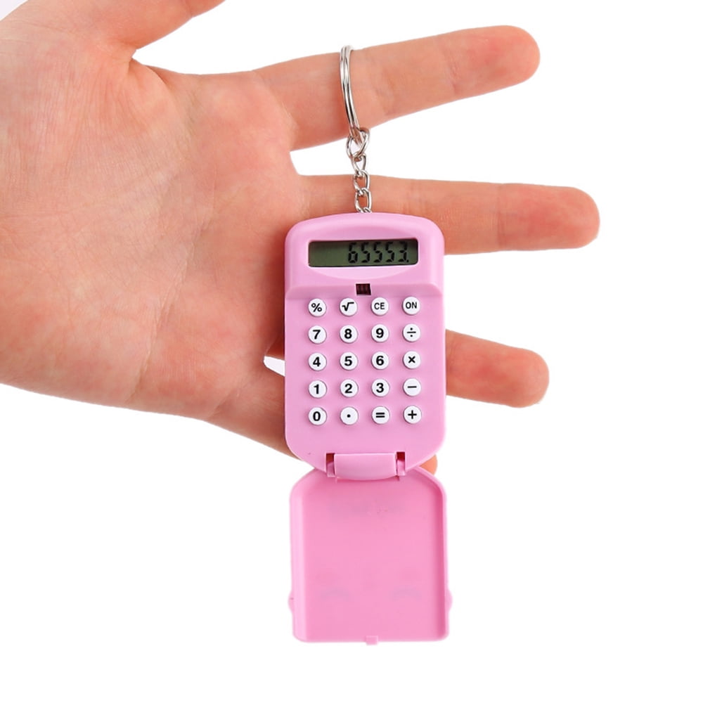 8BF0 Plastic Digits Pocket Cartoon Small Travel Mini Handy Portable Calculator