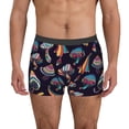 thumbnail image 1 of Balery Mushroom Doodle Calzoncillos bóxer para hombre, ropa interior de algodón suave y transpirable con cinturilla de nailon-Small, 1 of 5