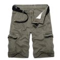 thumbnail image 4 of SDNall Men Casual Solid Fashion Zipper Button Pockets Cropped Cargo Shorts, 4 of 9