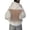 White, variant on Women Hoodie Sweatshirt Backless Fishnet Hoodie Sequin See Fishnet Mesh Pullover With Pocket Sequin See Through Fishnet Mesh Pullover Top White M