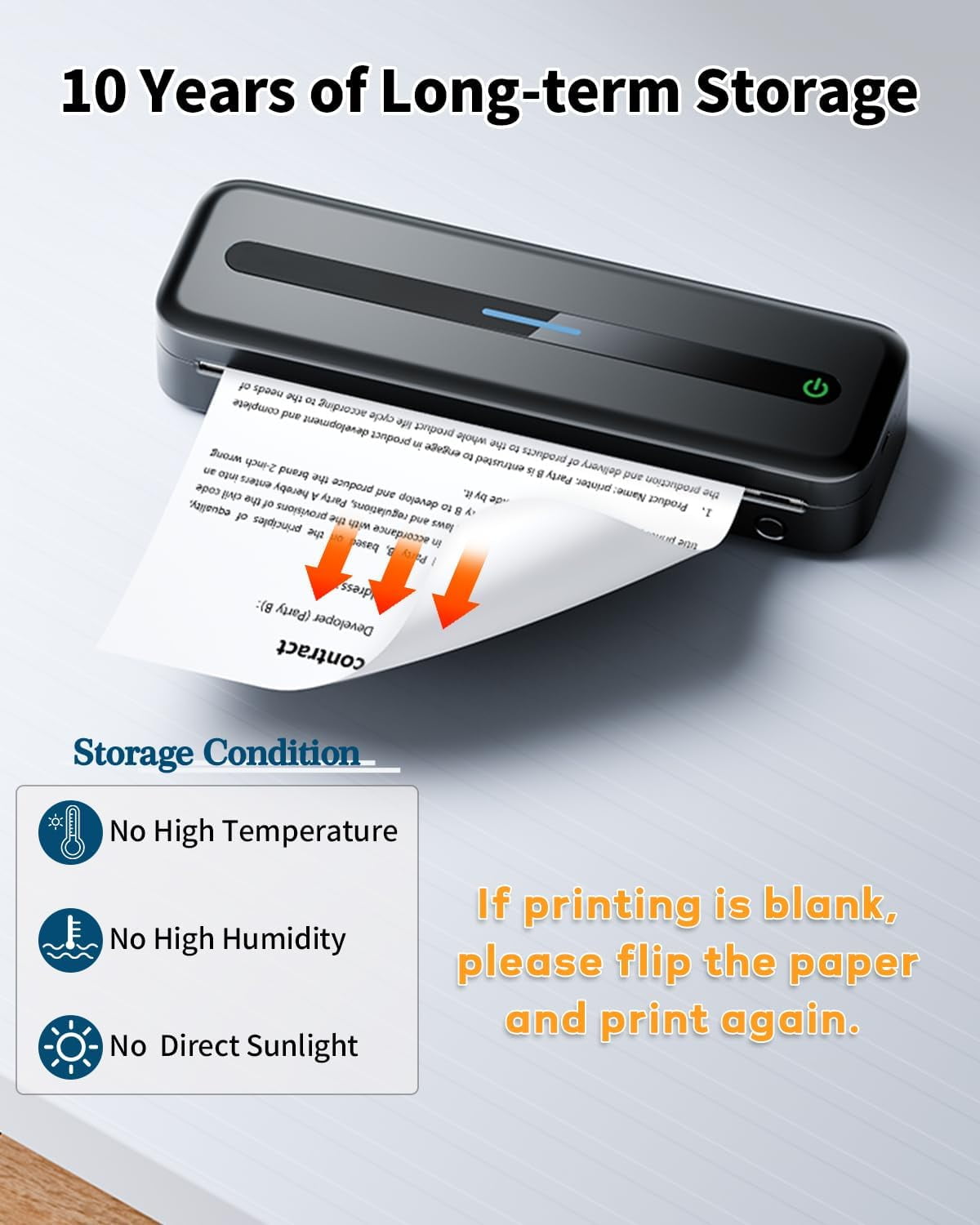 Phomemo A4 Printer Paper, White Thermal Paper Compatible with M08F/M832/M833/M834/M835 Portable A4 Thermal Printer, 8.27" x 11.69 "(210 mm x 297 mm), 100 Sheets/Box