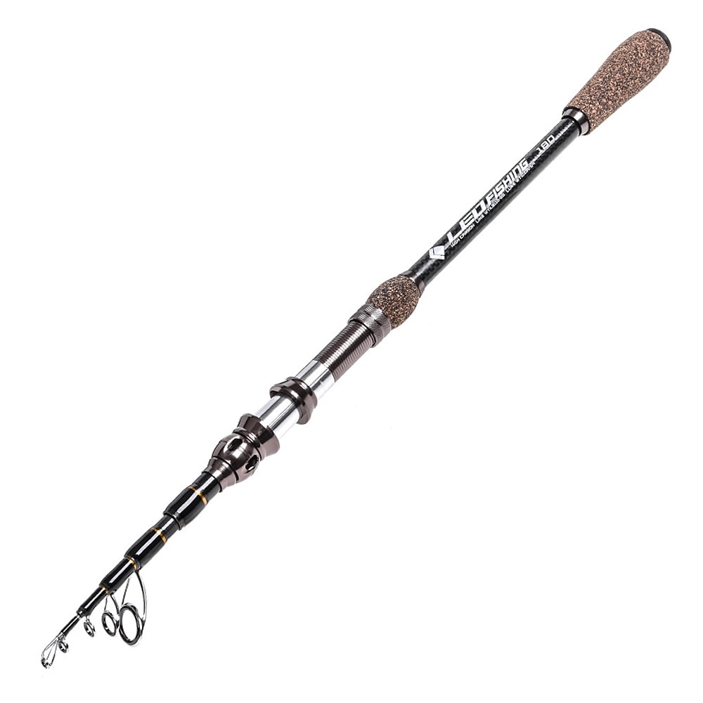 1.8m / 2.1m / 2.4m / 2.7m Telescopic Carbon Fishing Rod Ultralight