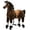 Horse Chocolate, variant on DEYGIA Ride on Horse for Big Kids Horse Ride on Toy, Riding Horse, Pony Rider Mechanical Walking Action Plush Animal for 4 Years to 8 Years, No Battery or Electricity, Giddy up, Max Load 165LBS