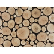Fablon Wood Logs Wall Decals 2 Pack